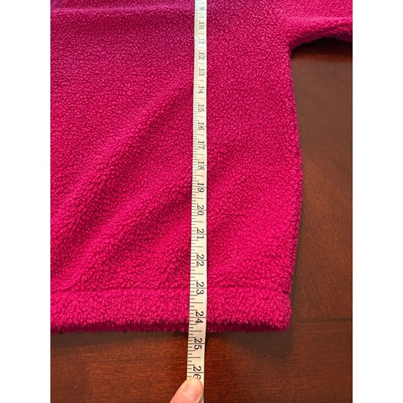 Cozy Collared Sherpa Fleece Pullover in Fuschia Pink Size XL Fall Winter Jacket - Picture 11 of 12